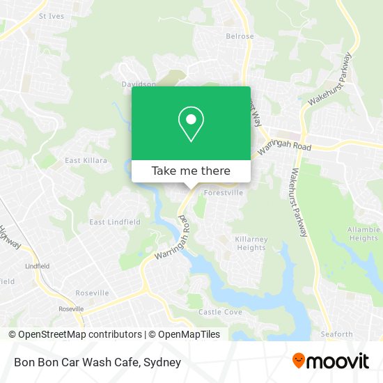 Bon Bon Car Wash Cafe map