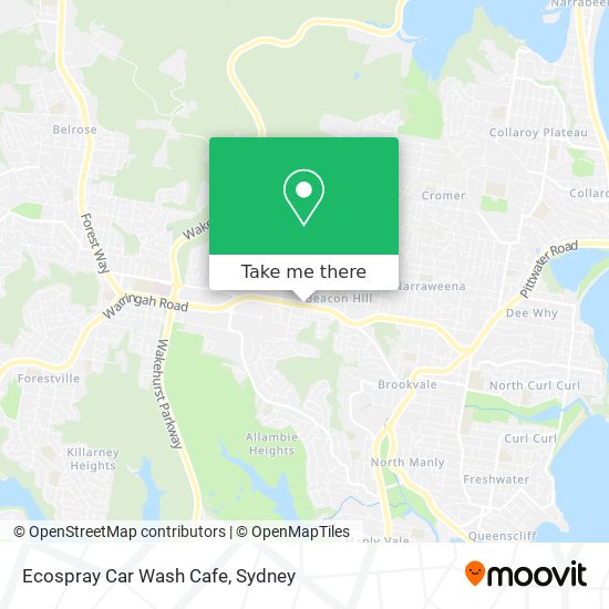 Mapa Ecospray Car Wash Cafe