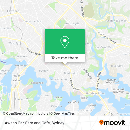 Awash Car Care and Cafe map