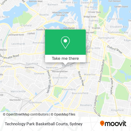 Mapa Technology Park Basketball Courts