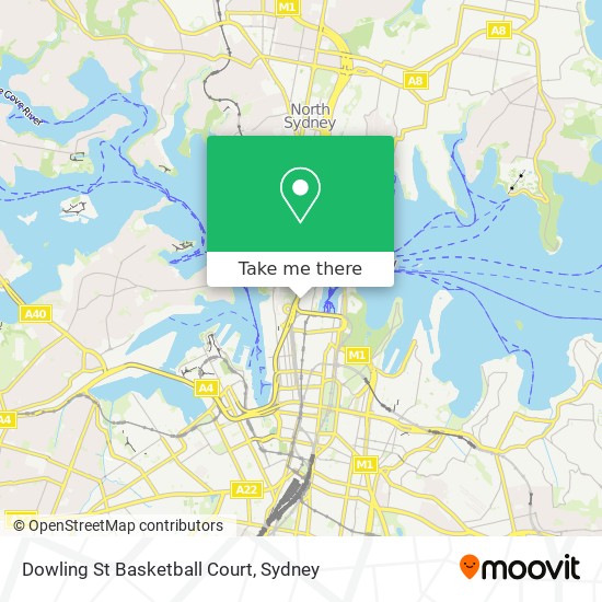Mapa Dowling St Basketball Court