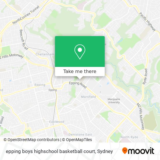 Mapa epping boys highschool basketball court