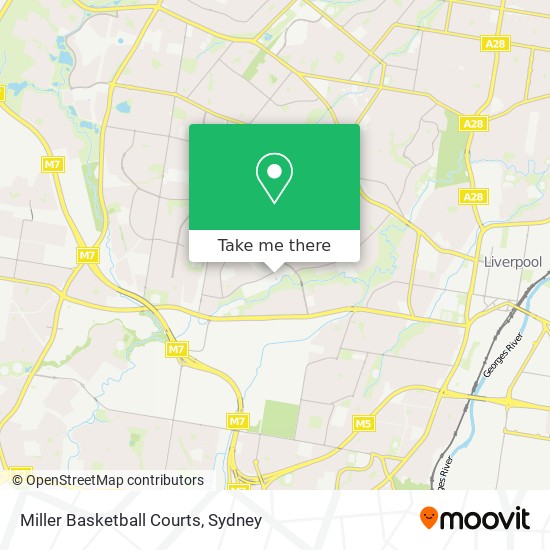 Miller Basketball Courts map