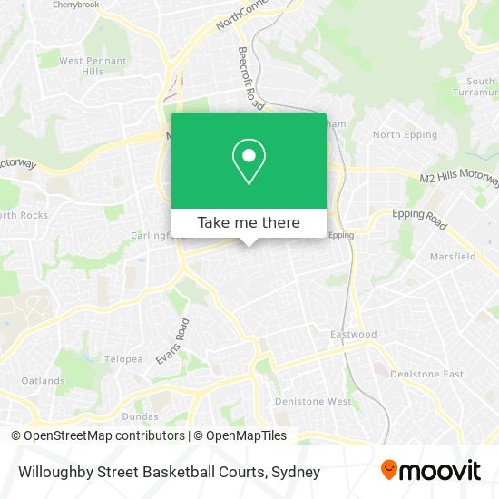 Willoughby Street Basketball Courts map