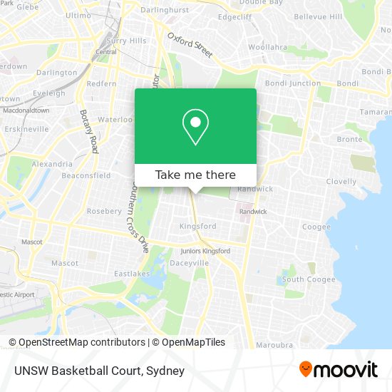 UNSW Basketball Court map