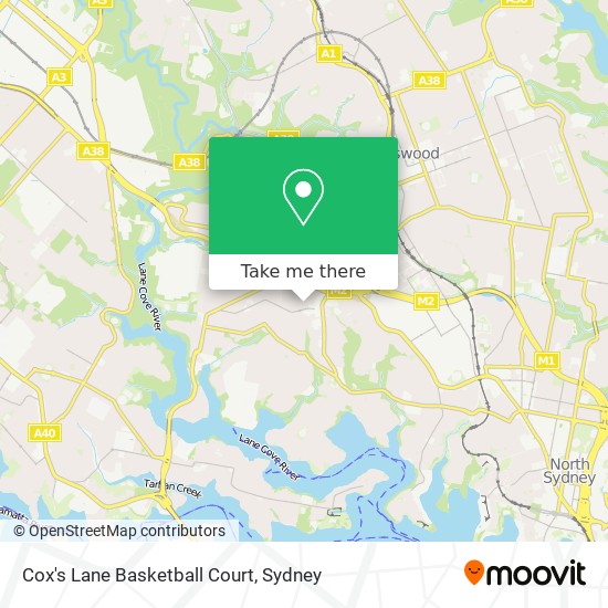 Cox's Lane Basketball Court map