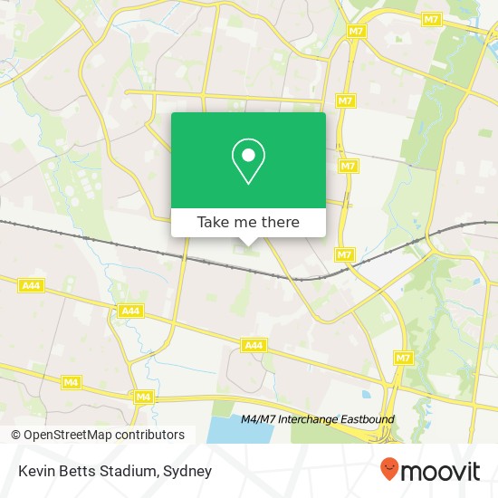 Kevin Betts Stadium map