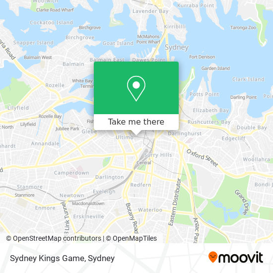 Mapa Sydney Kings Game