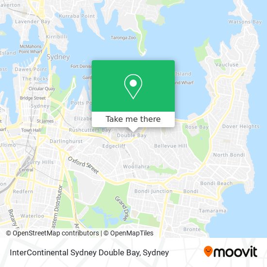 InterContinental Sydney Double Bay map