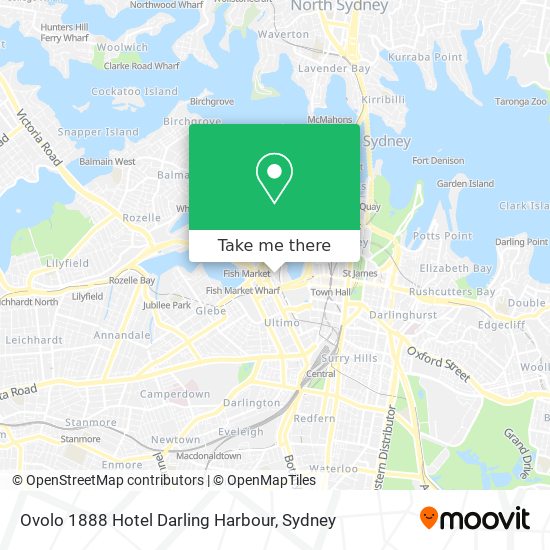 Ovolo 1888 Hotel Darling Harbour map