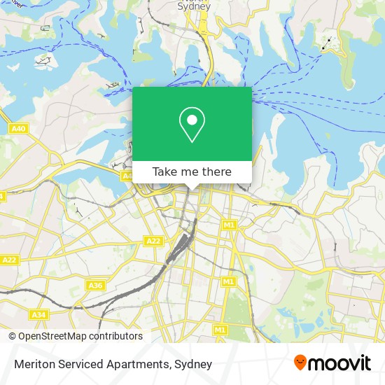 Meriton Serviced Apartments map