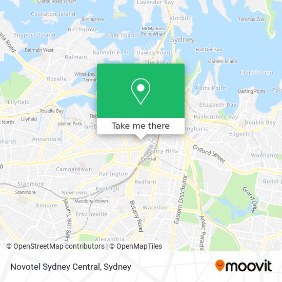 Novotel Sydney Central map