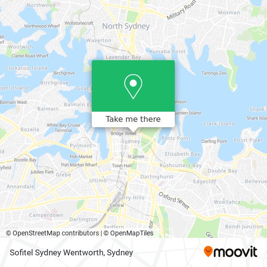 Sofitel Sydney Wentworth map