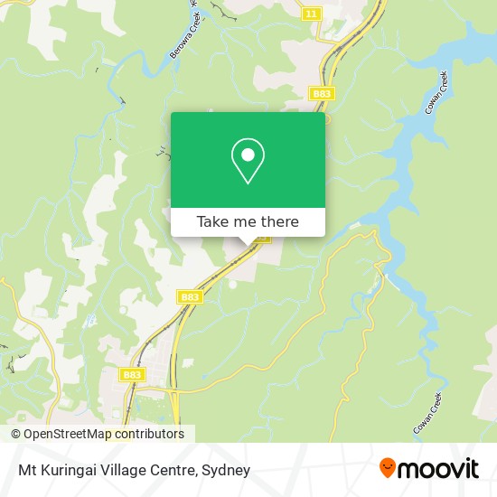 Mt Kuringai Village Centre map