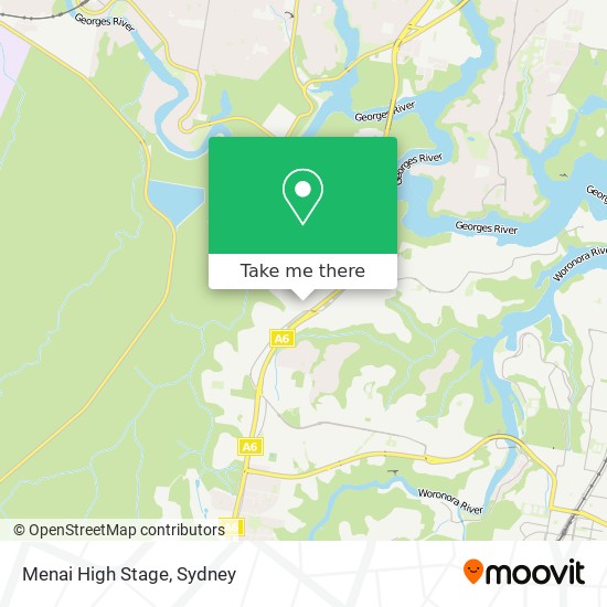 Menai High Stage map