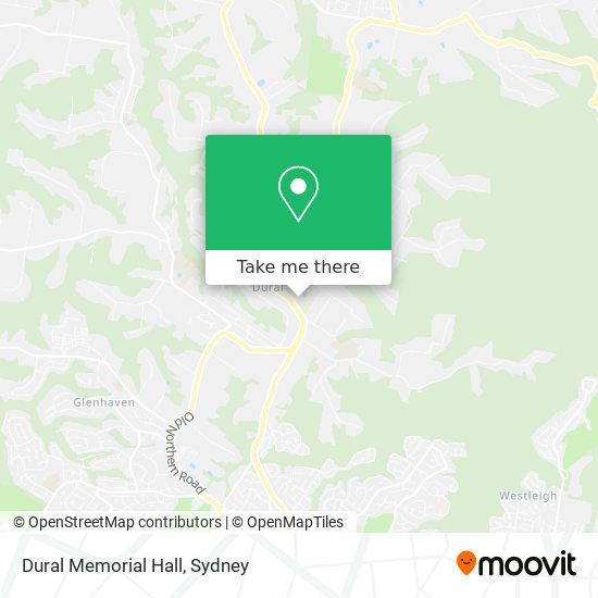 Dural Memorial Hall map