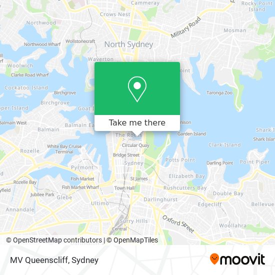 Mapa MV Queenscliff