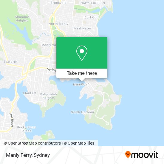 Manly Ferry map