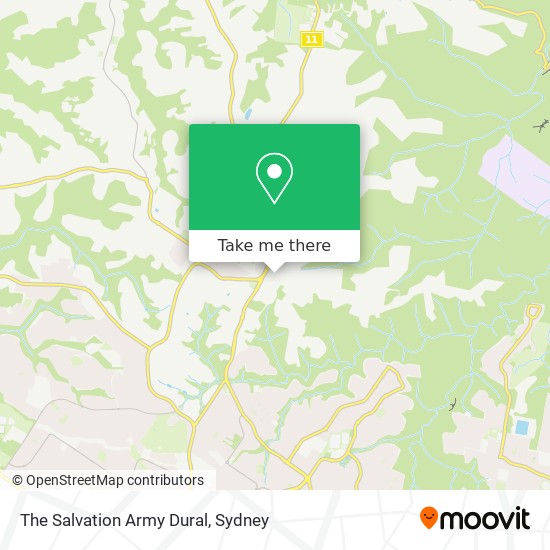 Mapa The Salvation Army Dural