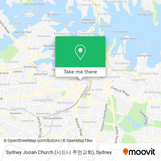 Mapa Sydney Jooan Church (시드니 주안교회)