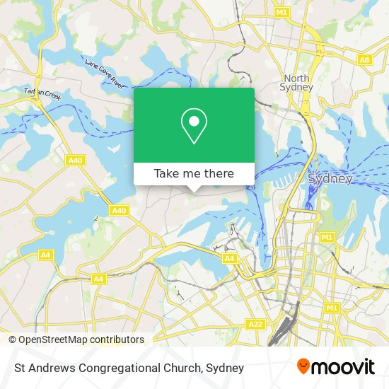 Mapa St Andrews Congregational Church