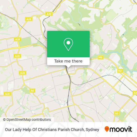 Our Lady Help Of Christians Parish Church map