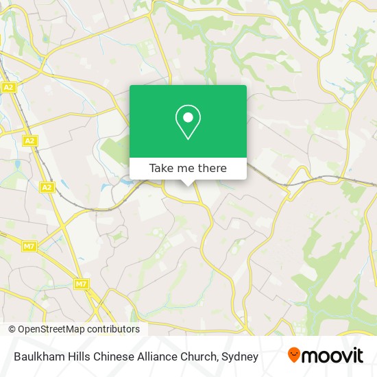 Baulkham Hills Chinese Alliance Church map