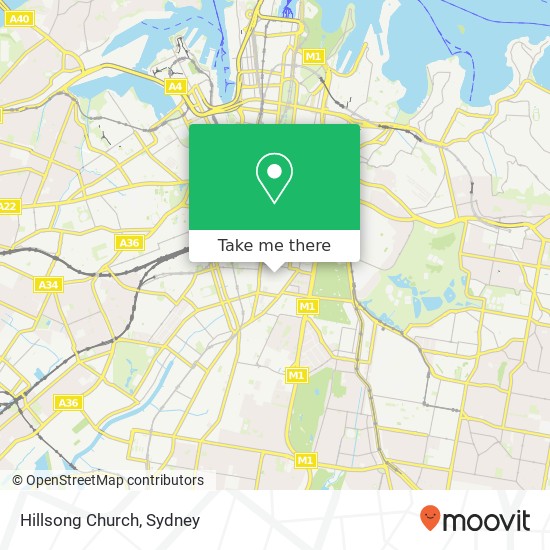 Hillsong Church map