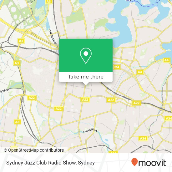 Sydney Jazz Club Radio Show map