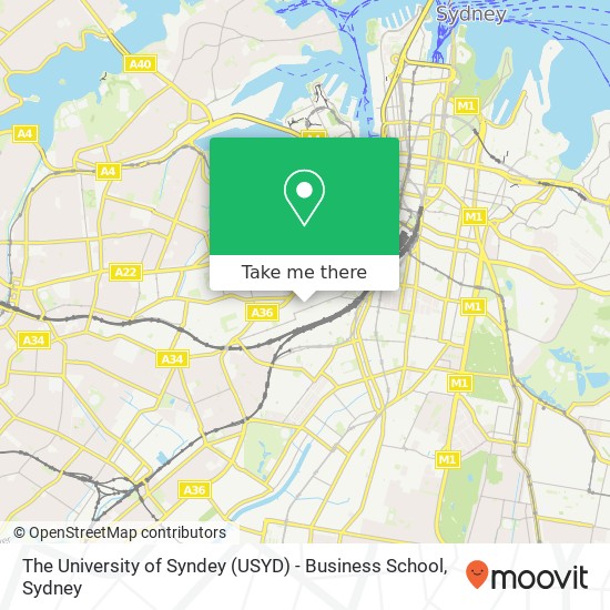 The University of Syndey (USYD) - Business School map