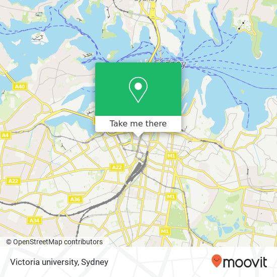 Victoria university map