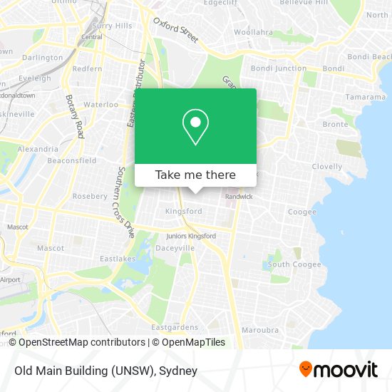 Old Main Building (UNSW) map