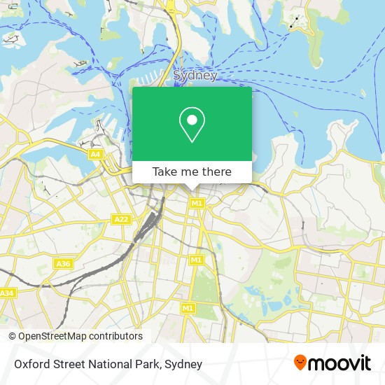 Oxford Street National Park map
