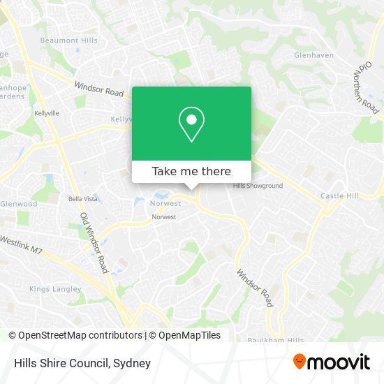 Mapa Hills Shire Council