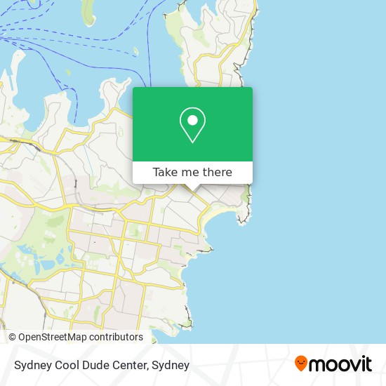 Sydney Cool Dude Center map