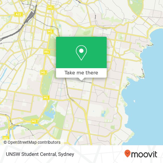 UNSW Student Central map