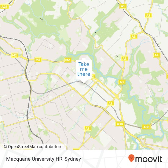 Mapa Macquarie University HR