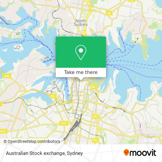 Mapa Australian Stock exchange