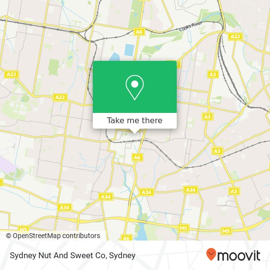 Sydney Nut And Sweet Co map
