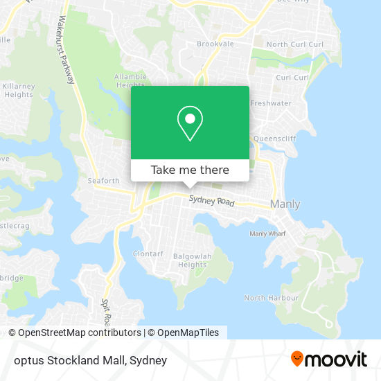 Mapa optus Stockland Mall