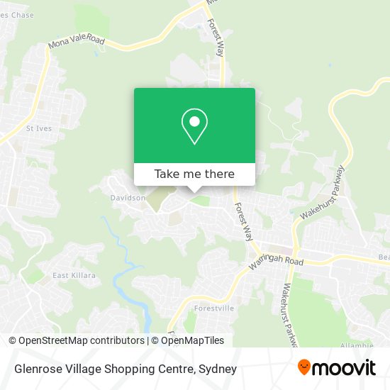 Glenrose Village Shopping Centre map