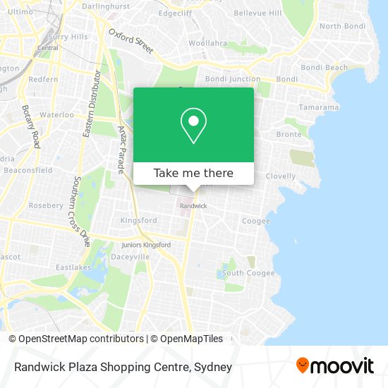 Mapa Randwick Plaza Shopping Centre