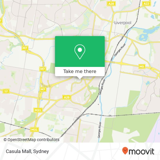 Casula Mall map