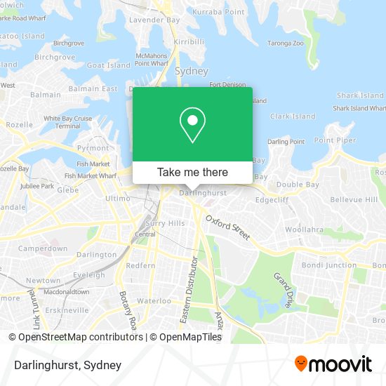 Mapa Darlinghurst