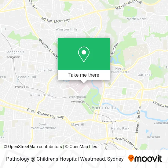 Pathology @ Childrens Hospital Westmead map