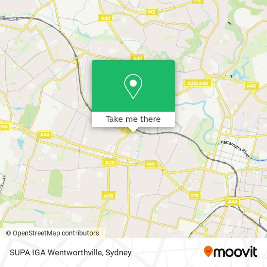 SUPA IGA Wentworthville map