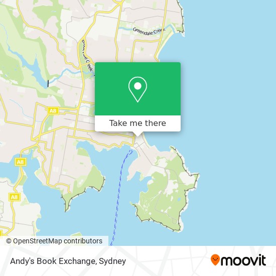 Andy's Book Exchange map