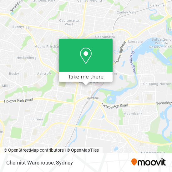 Mapa Chemist Warehouse