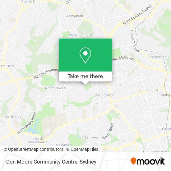 Don Moore Community Centre map