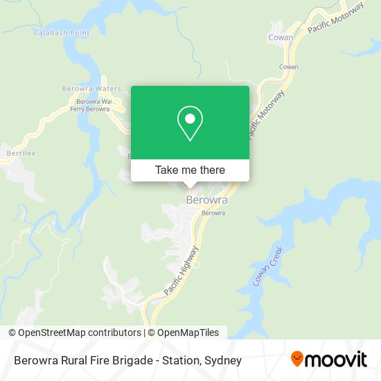 Berowra Rural Fire Brigade - Station map